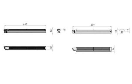 Трековый светильник Double 4000К