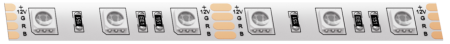Светодиодная лента Geniled GL-30SMD5050 12В 7Вт/м 10х5000 RGB IP33