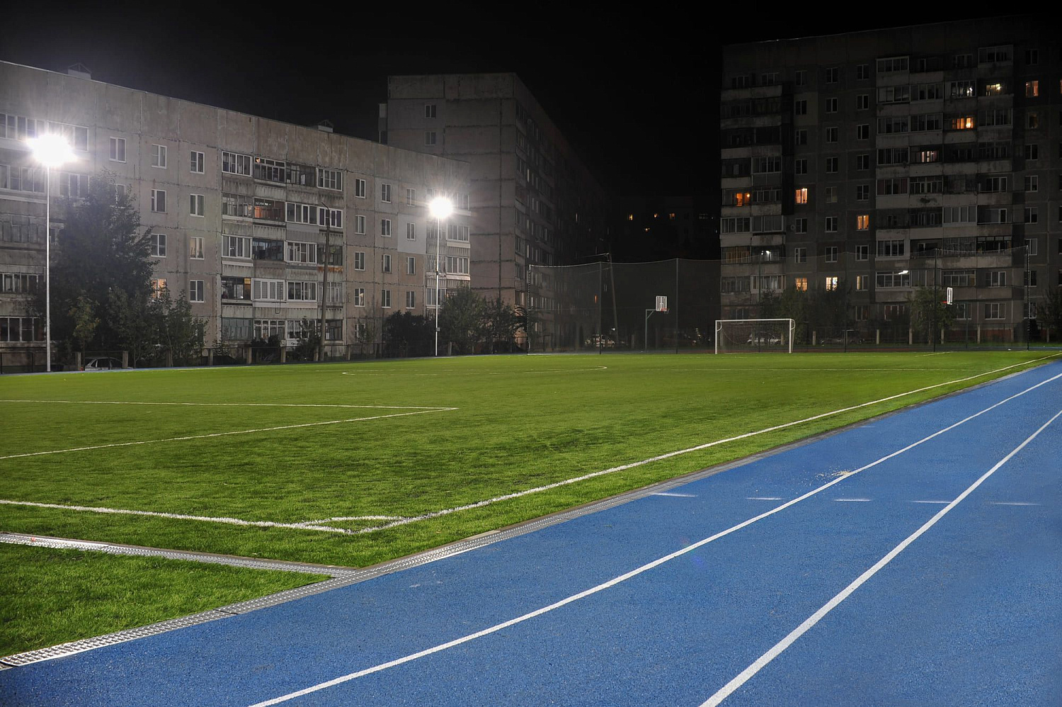 Спортивная школа (футбольное поле) г. Тутаев