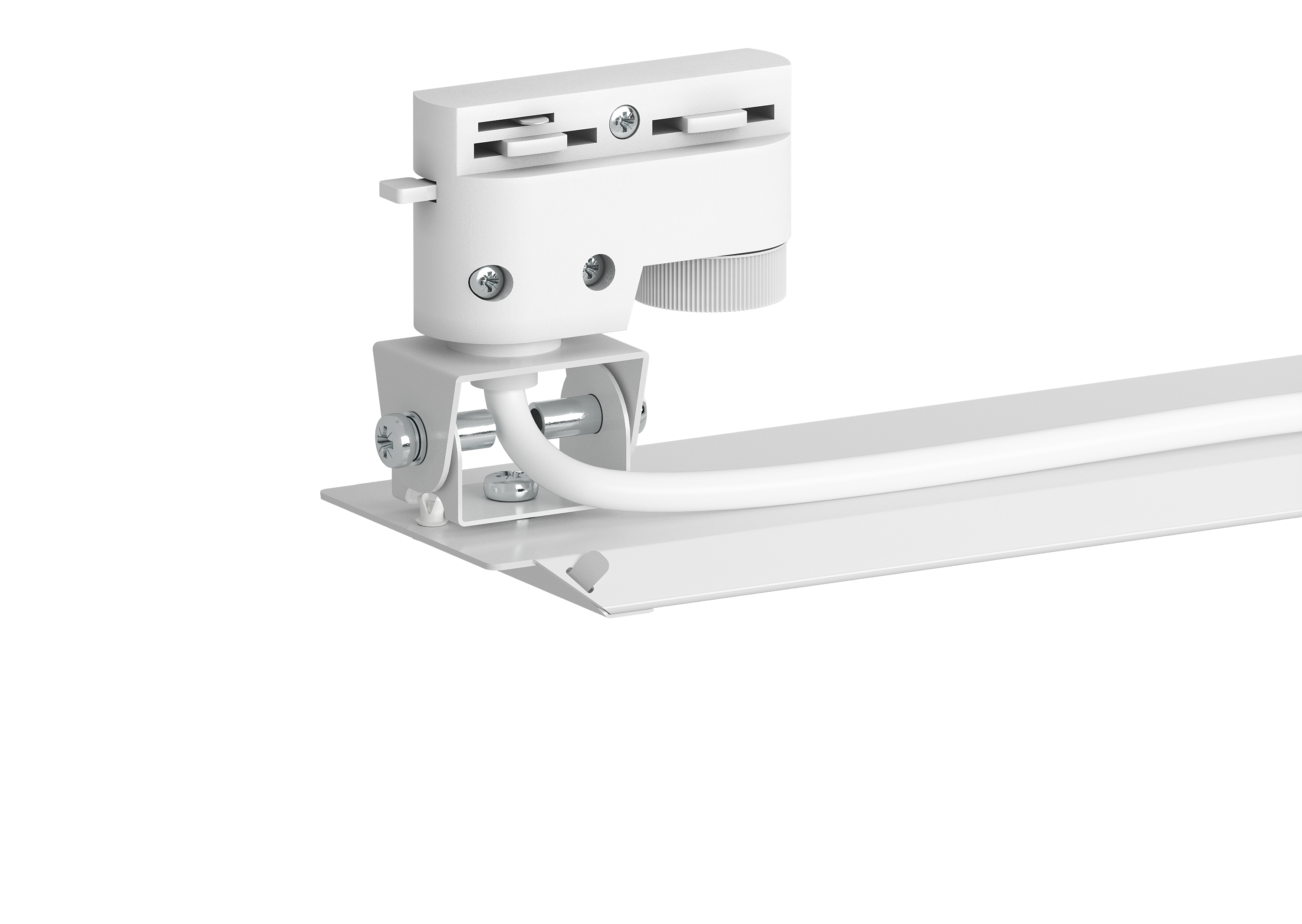 Крепление с адаптером для 1-фазного шинопровода для Liner Basic, Retail, Line (комплект 2шт) черное