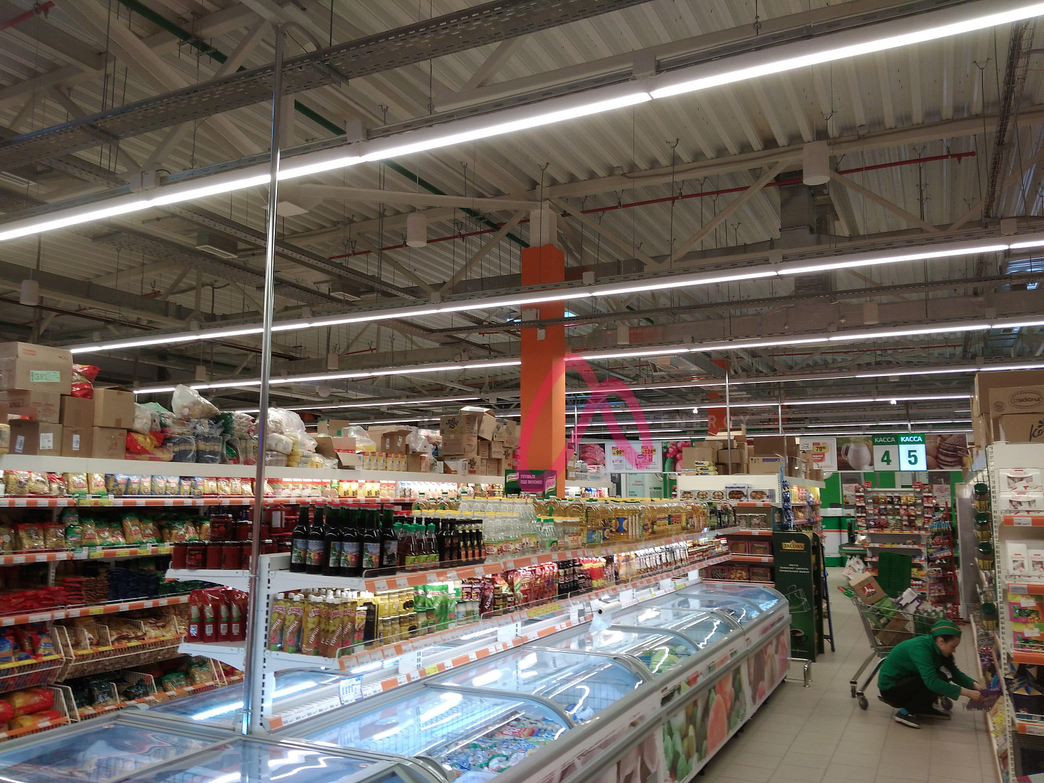 Освещние ТЦ Макси г. Вологда