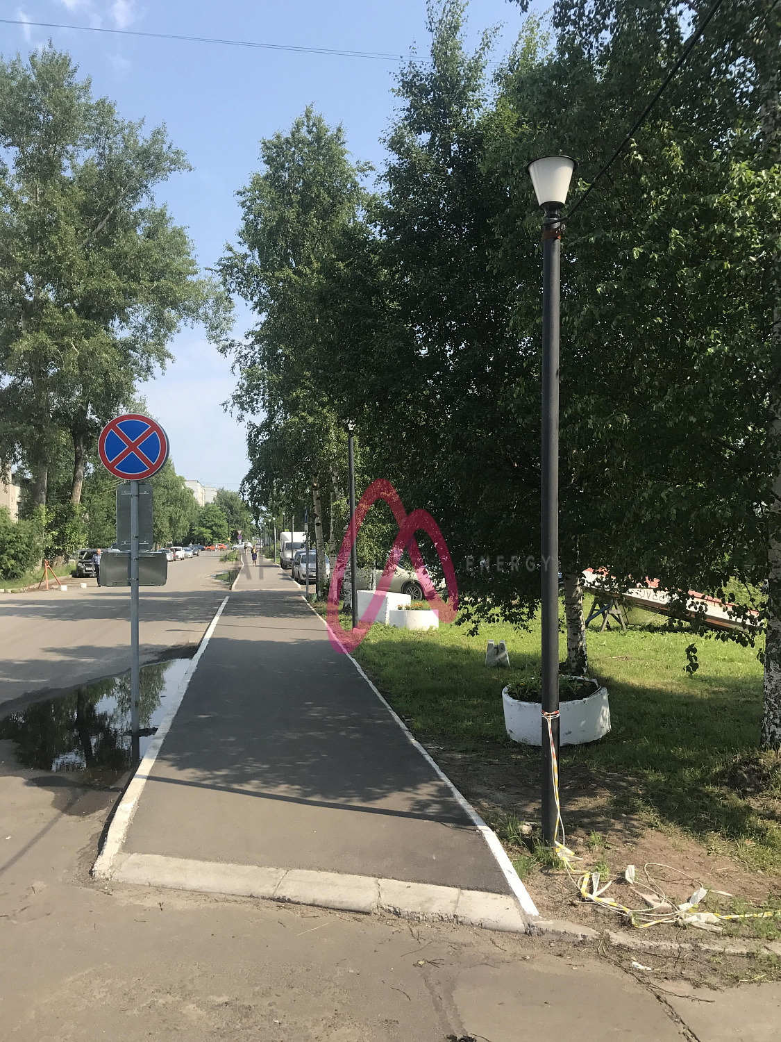 Парковое освещение аллеи завода Красная Кузница