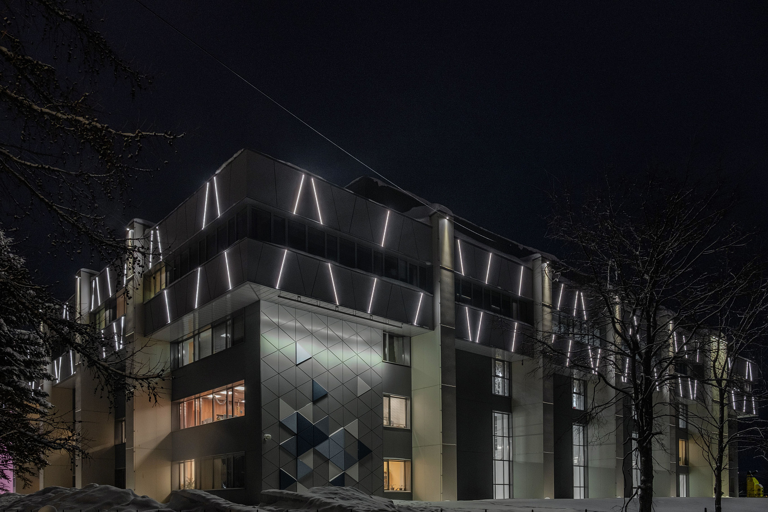 Архитектурное освещение ДДЮТ, г. Архангельск