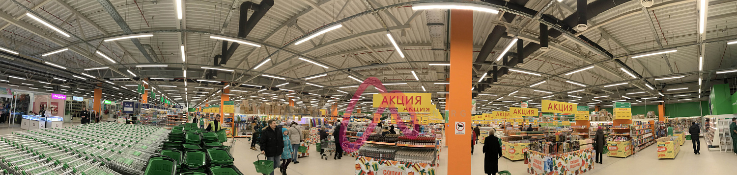 Освещние ТЦ Макси г. Вологда