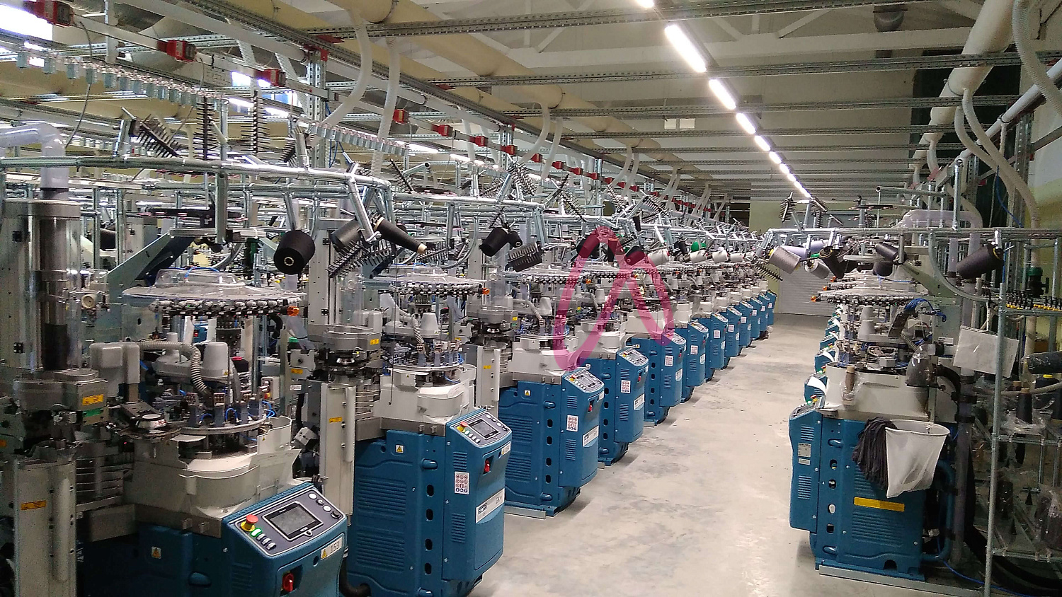 Освещение Производственного участка текстильного предприятия 