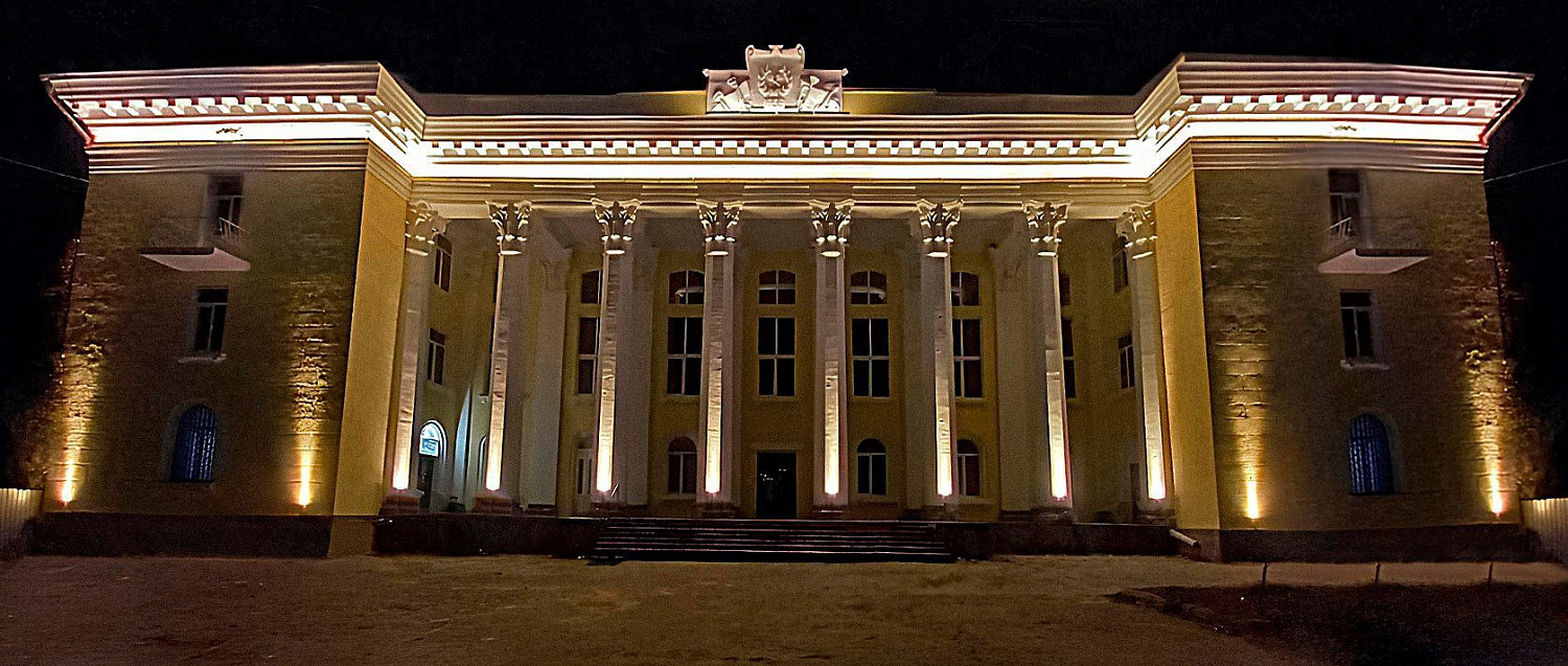 Архитектурное освещение Дома техники, г. Шахты