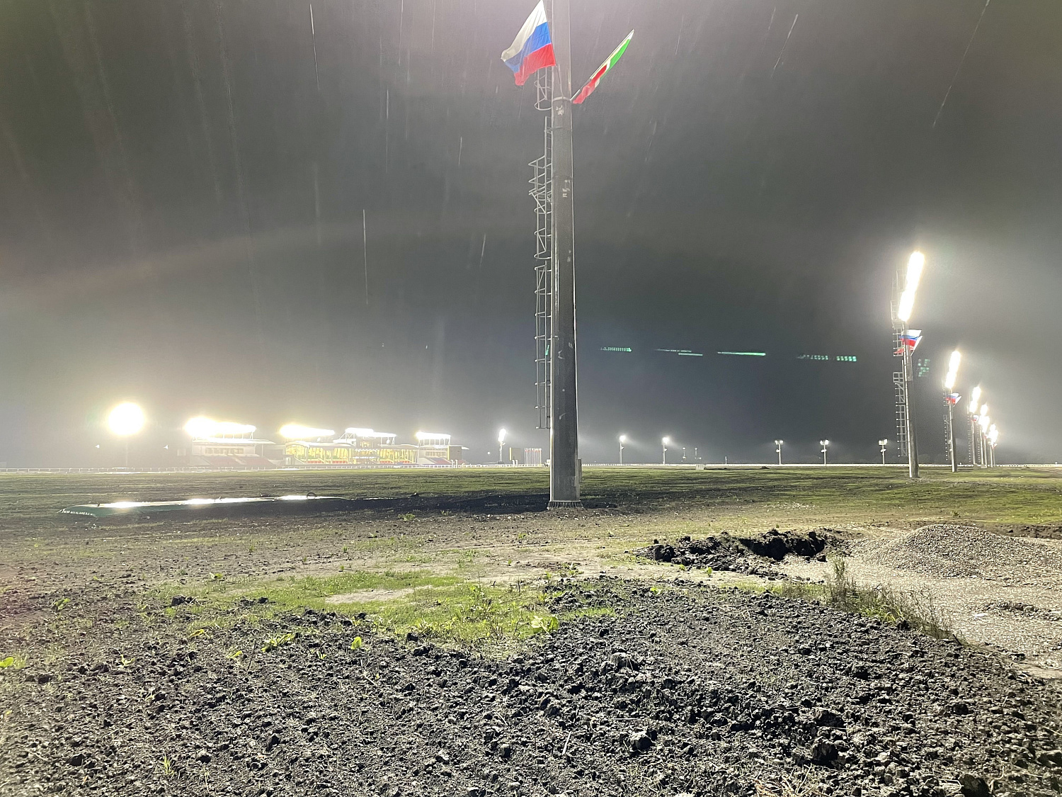 Освещение ипподрома в городе Грозном