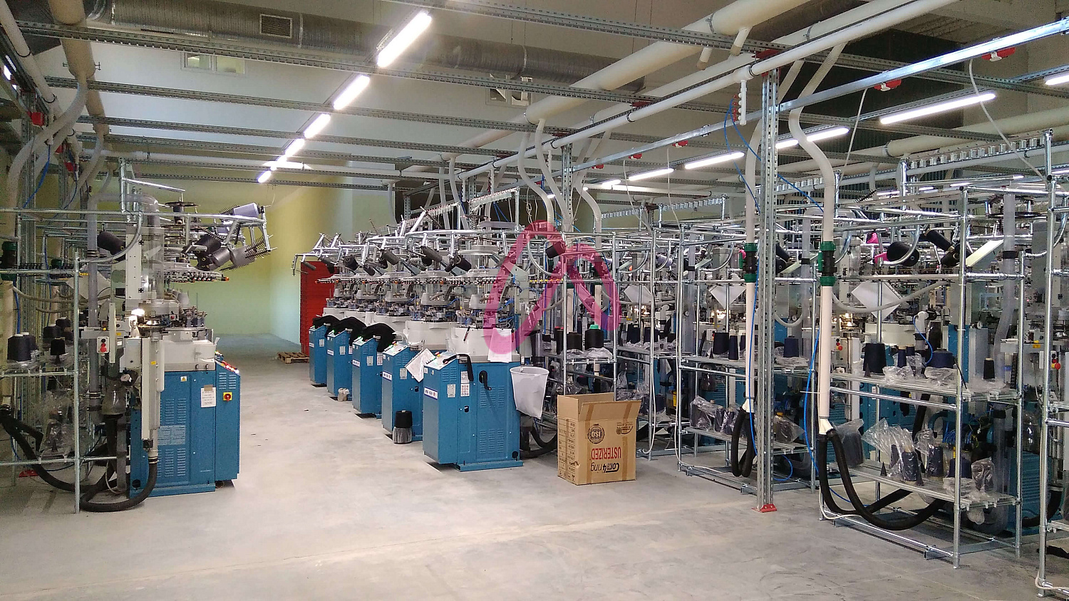 Освещение Производственного участка текстильного предприятия 