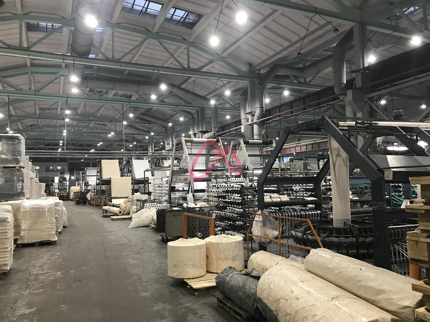 Освещение ткацкого цеха ПКФ СИЛУЭТ г.Ярославль