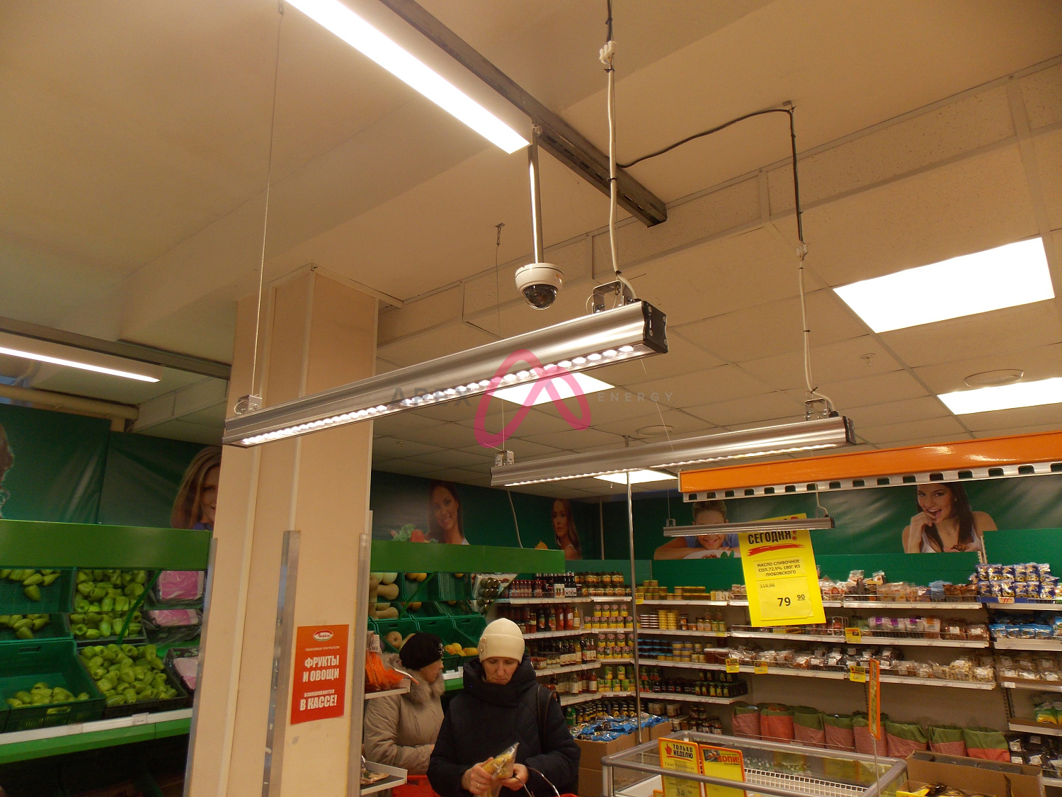 Модернизация освещения в магазине ТФ Петровский в ТЦ Адмиралтейский