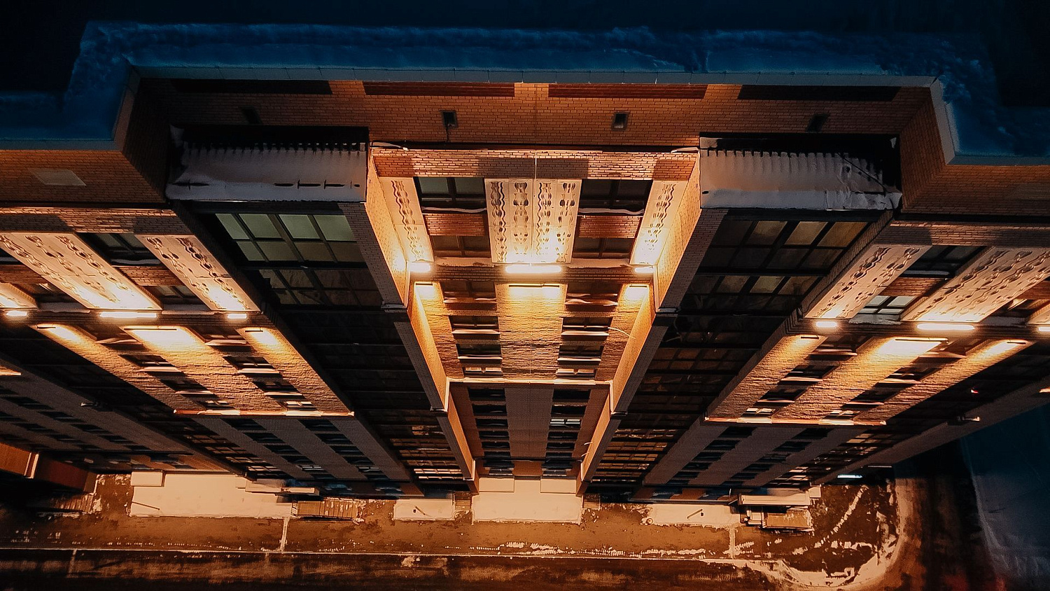 Архитектурное освещение жилого комплекса АРИЯ, г. Тюмень