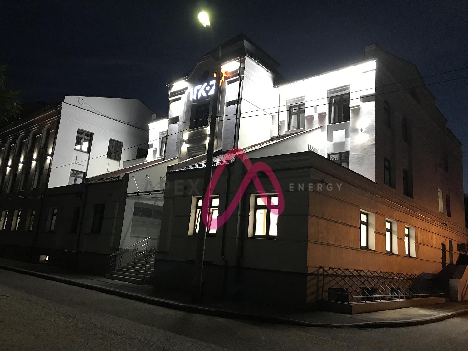 Архитектурная подсветка здания ТГК-2 г. Ярославль