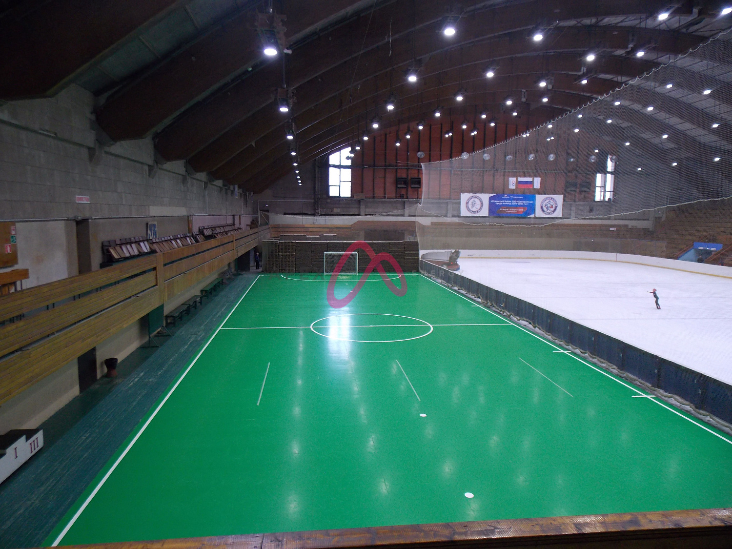 Освещение ледовой арены и футбольной площадки Дворца спорта Профсоюзов в Архангельске