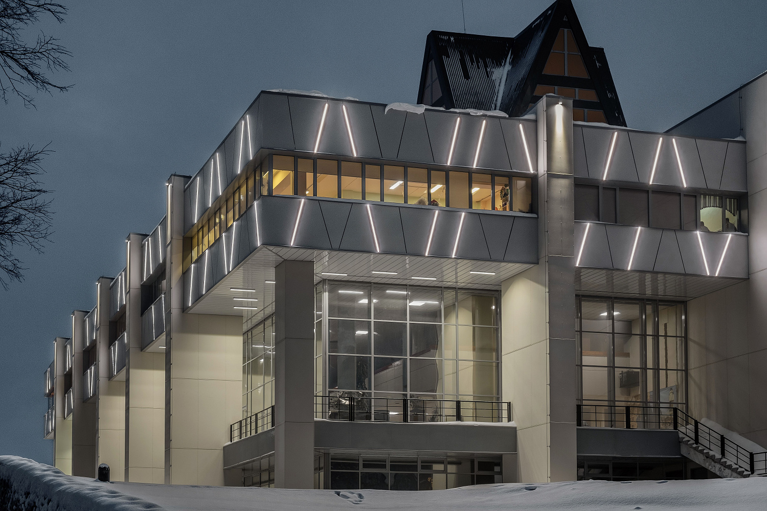 Архитектурное освещение ДДЮТ, г. Архангельск