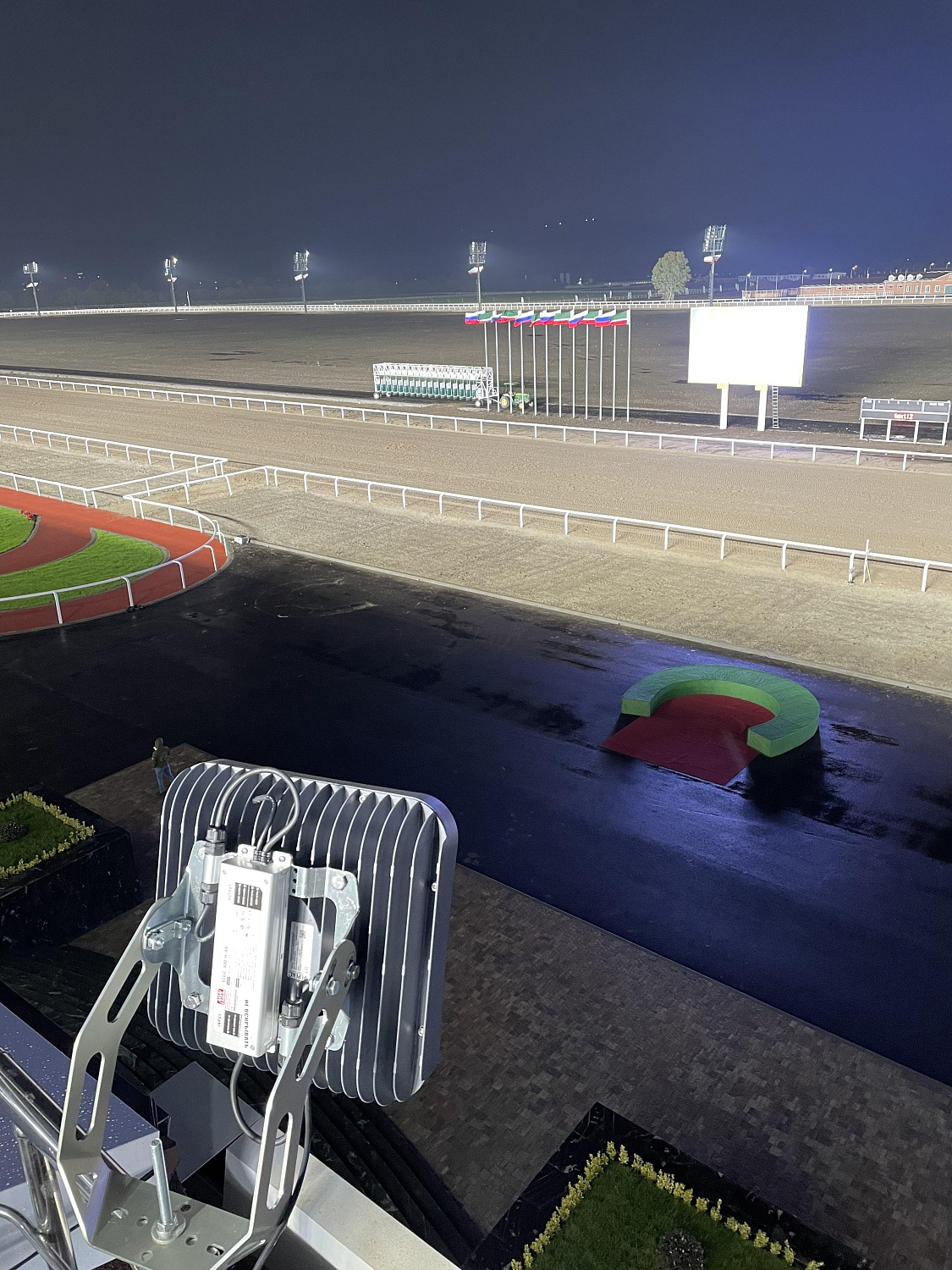 Освещение ипподрома в городе Грозном