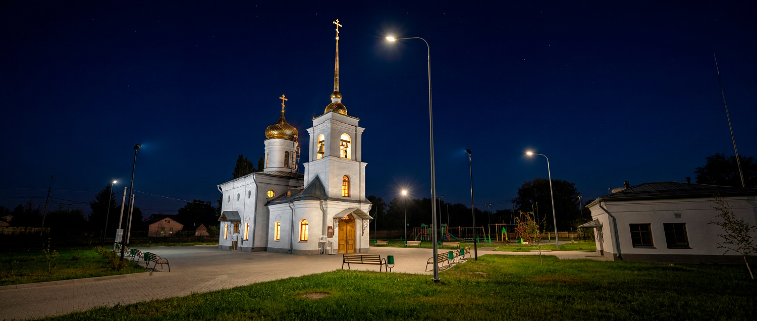 Архитектурное освещение Храма Вознесения Господня, Саратовская область
